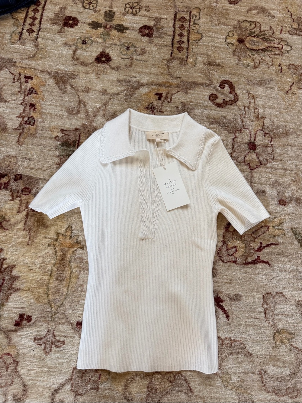 NEW: Sezane Eloy Jumper : Ecru - Picture 2 of 5